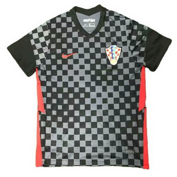 Tailandia Camiseta Croatia Replica Segunda Ropa 2020 Negro